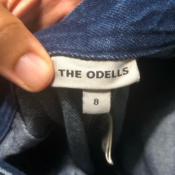 The Odells High Rise Wide Leg Women's 8 Anthropologie Button Fly Classic Wash - Picture 2 of 7